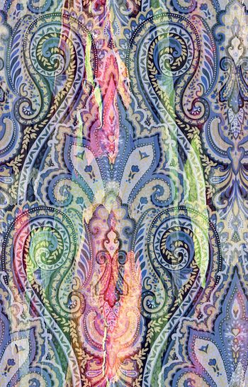 破损肌理印花华亿平台图片