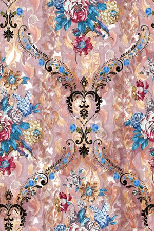 复古印花华亿平台图片