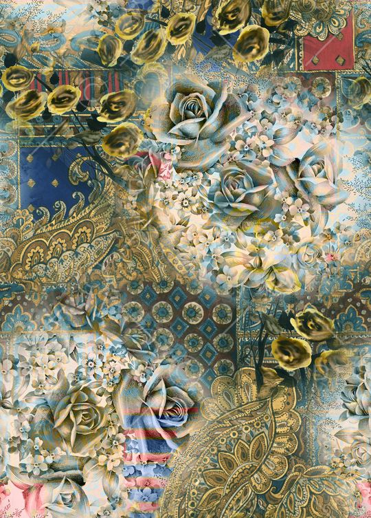 复古印花华亿平台图片