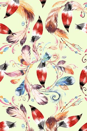 羽毛印花华亿平台图片