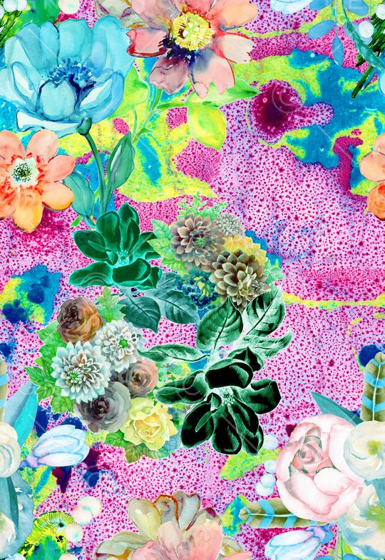 手绘印花华亿平台图片