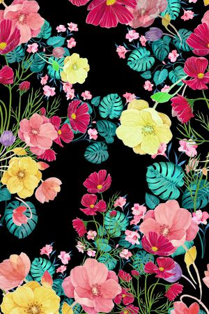 花朵印花华亿平台图片