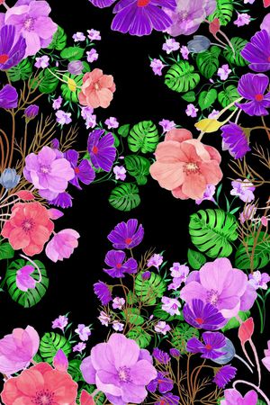 花朵印花华亿平台图片