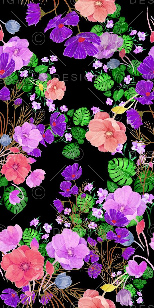 花朵印花华亿平台图片