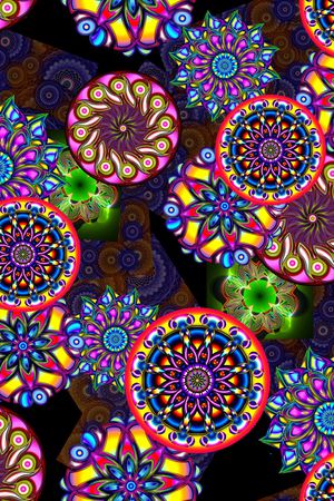 抽象印花华亿平台图片