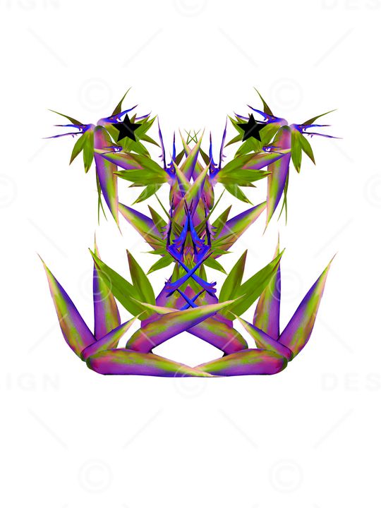 潮流图案印花华亿平台图片