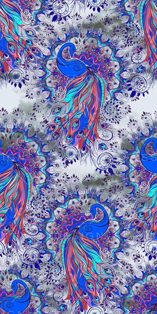 孔雀印花华亿平台图片