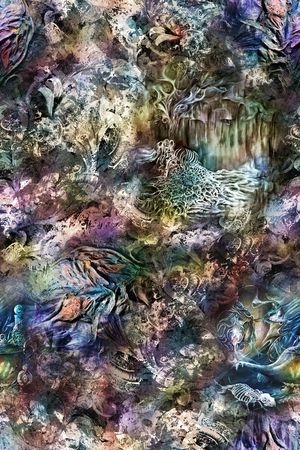 抽象印花华亿平台图片