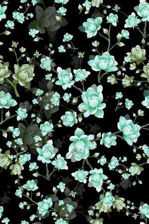 小碎花印花华亿平台图片