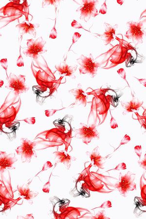 水墨印花华亿平台图片