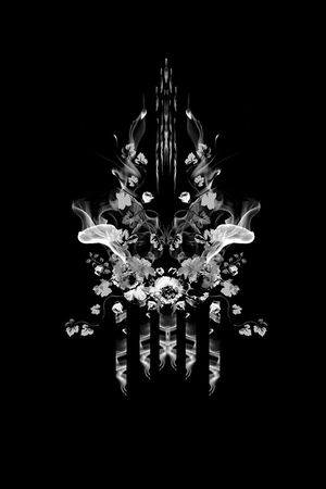 黑白印花华亿平台图片