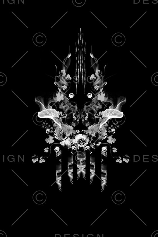 黑白印花华亿平台图片