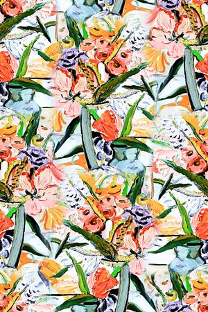 油画花卉印花华亿平台图片