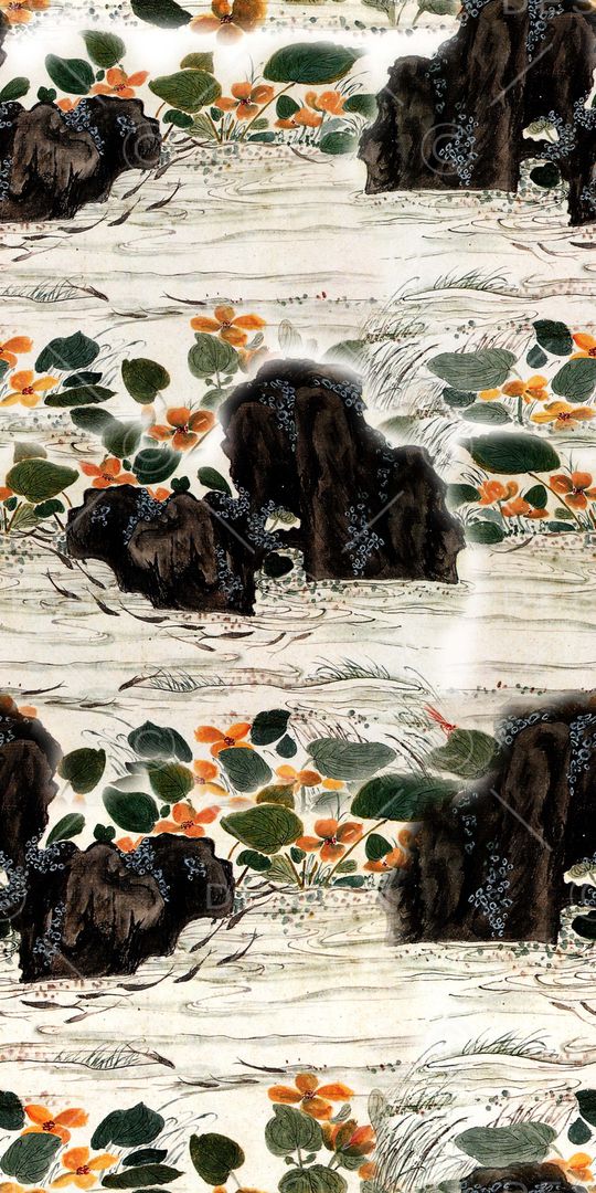 花鸟印花华亿平台图片