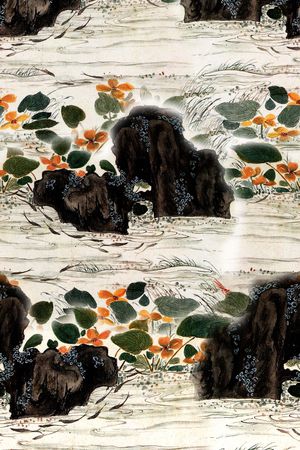 花鸟印花华亿平台图片