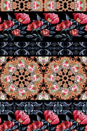 波西米亚印花华亿平台图片