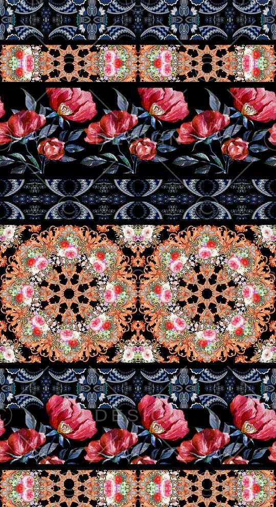 波西米亚印花华亿平台图片