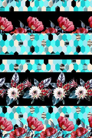 波西米亚印花华亿平台图片