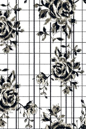 格子印花华亿平台图片