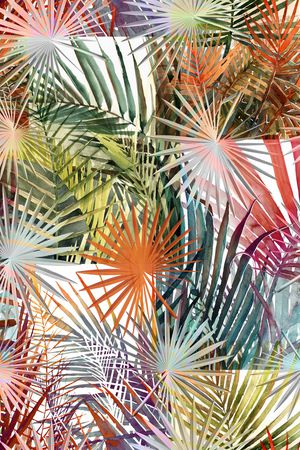 热带风情印花华亿平台图片