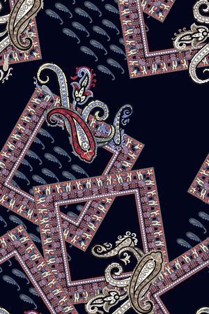 佩兹利印花华亿平台图片