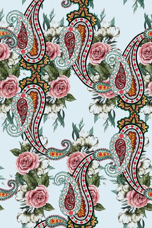 腰果花印花华亿平台图片