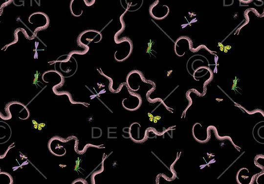 蛇印花华亿平台图片