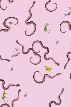 蛇印花华亿平台图片