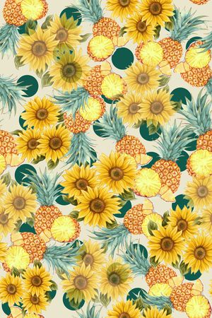 乱花花卉印花华亿平台图片