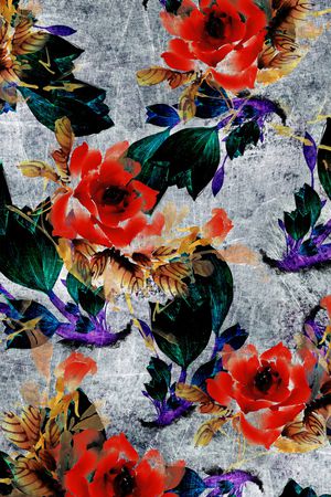 乱花印花华亿平台图片