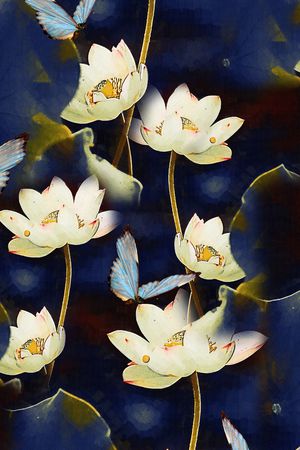 花朵印花华亿平台图片