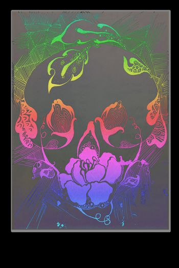 750088-原创创意骷髅头灰底