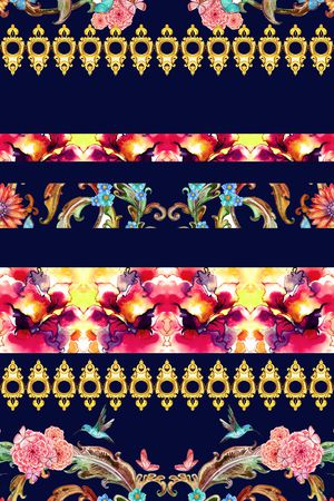 波西米亚印花华亿平台图片