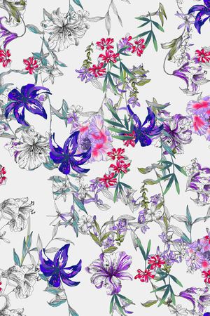 小碎花印花华亿平台图片