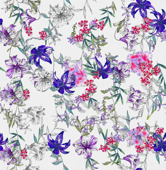 小碎花印花华亿平台图片