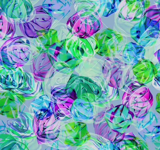 满版散花印花华亿平台图片