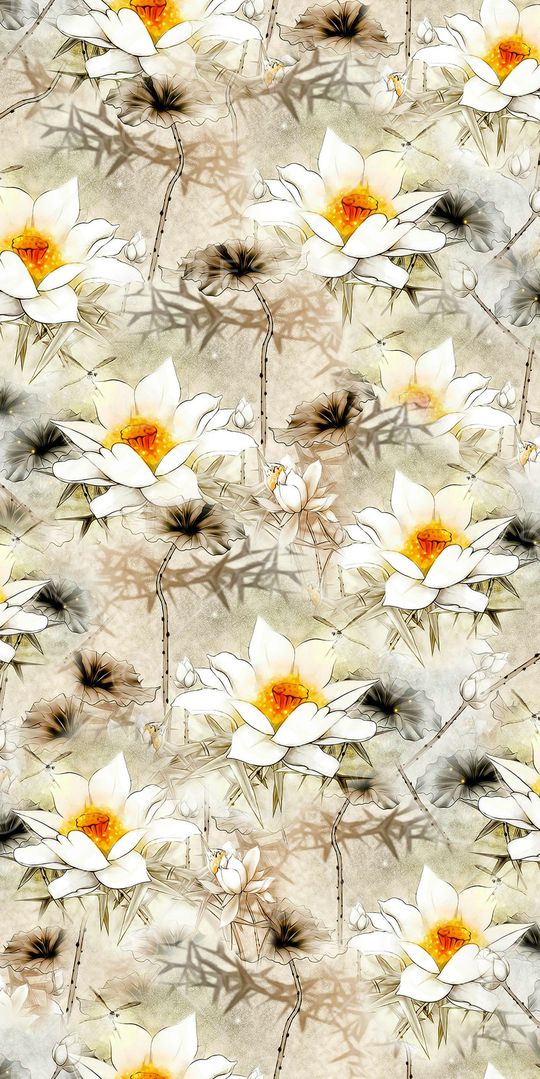 花鸟印花华亿平台图片