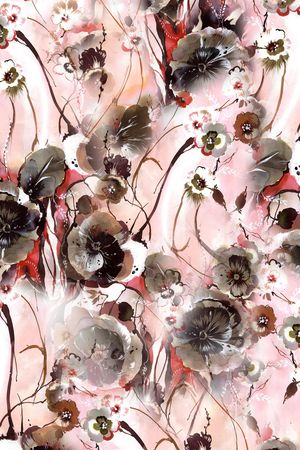 花鸟印花华亿平台图片