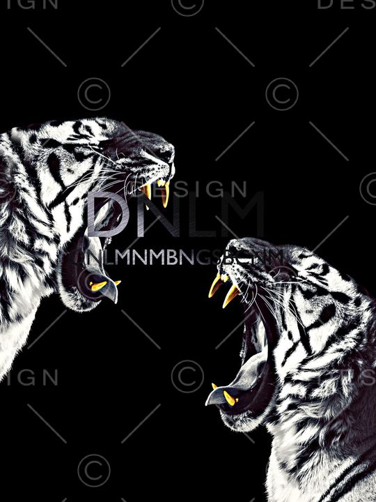 抽象手绘动物纹理老虎数码印花印花华亿平台图片