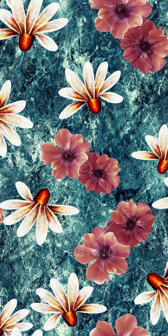 三色堇印花华亿平台图片