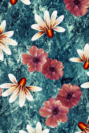 三色堇印花华亿平台图片