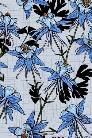 几何花卉印花华亿平台图片