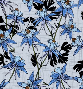 几何花卉印花华亿平台图片