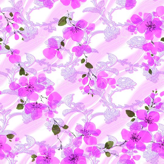 淡雅梅花印花华亿平台图片