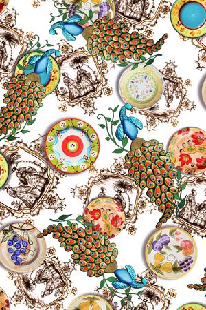 盘子印花华亿平台图片