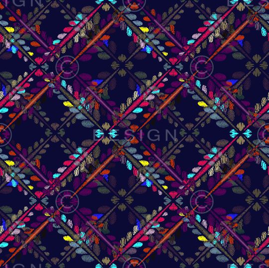 格子印花华亿平台图片