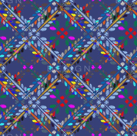 格子印花华亿平台图片