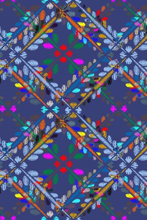 格子印花华亿平台图片