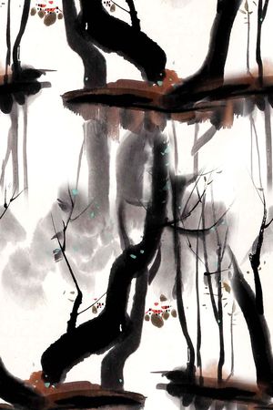 手绘印花华亿平台图片