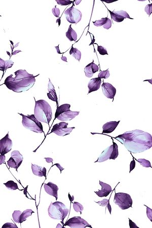 水彩画印花华亿平台图片